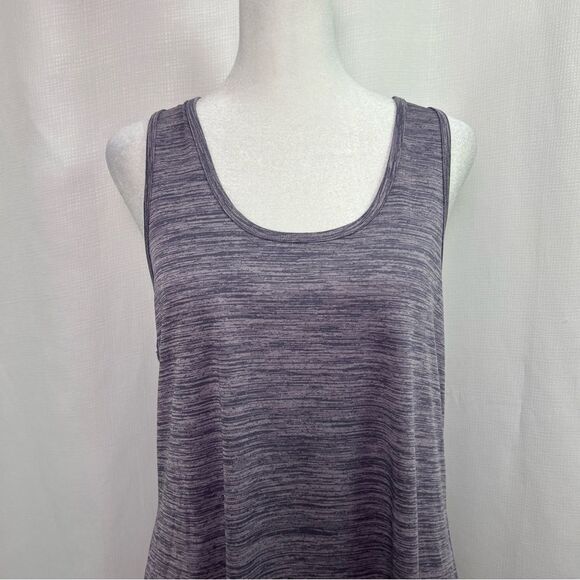 Eddie Bauer Free Dry Women’s Large Tank Top, Purple Gray Loose Fit Racer Back - Picture 2 of 8
